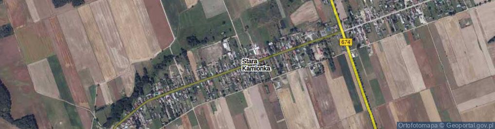 Zdjęcie satelitarne Stara Kamionka ul.